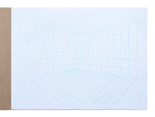 Load image into Gallery viewer, 2-point Perspective ROOM GRID Sketchpad (9" x 12")