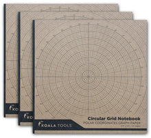 Load image into Gallery viewer, Circular Grid (Polar Coordinate) Sketchbook
