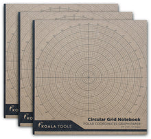 Load image into Gallery viewer, Circular Grid (Polar Coordinate) Sketchbook