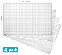 Load image into Gallery viewer, XL Geometric Transparency Grid Set (11" x 17")