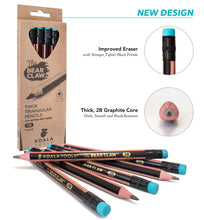 Load image into Gallery viewer, Bear Claw - Thick Core, Triangular 2B Pencil