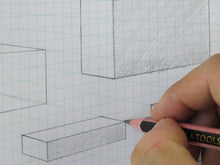 Load image into Gallery viewer, 2-point Perspective 3D Grid Sketchbook