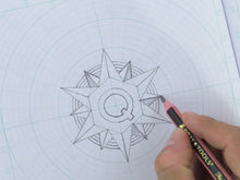 Load image into Gallery viewer, Circular Grid (Polar Coordinate) Sketchbook