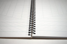 Load image into Gallery viewer, 1-point Perspective ROOM GRID Spiral-Bound Sketch Pad (11&quot; x 14&quot;)
