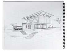 Load image into Gallery viewer, 2-point Perspective Spiral-Bound Sketch Pad (11" x 14")