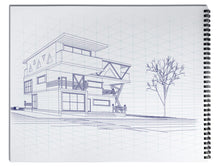 Load image into Gallery viewer, 2-point Perspective Spiral-Bound Sketch Pad (11" x 14")