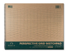 Load image into Gallery viewer, 2-point Perspective Spiral-Bound Sketch Pad (11" x 14")