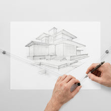 Load image into Gallery viewer, Perspective Ruler – 2-Point &amp; 3-Point Perspective Drawing Tool
