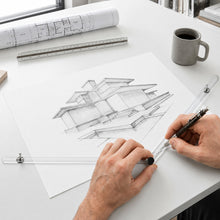 Load image into Gallery viewer, Perspective Ruler – 2-Point &amp; 3-Point Perspective Drawing Tool
