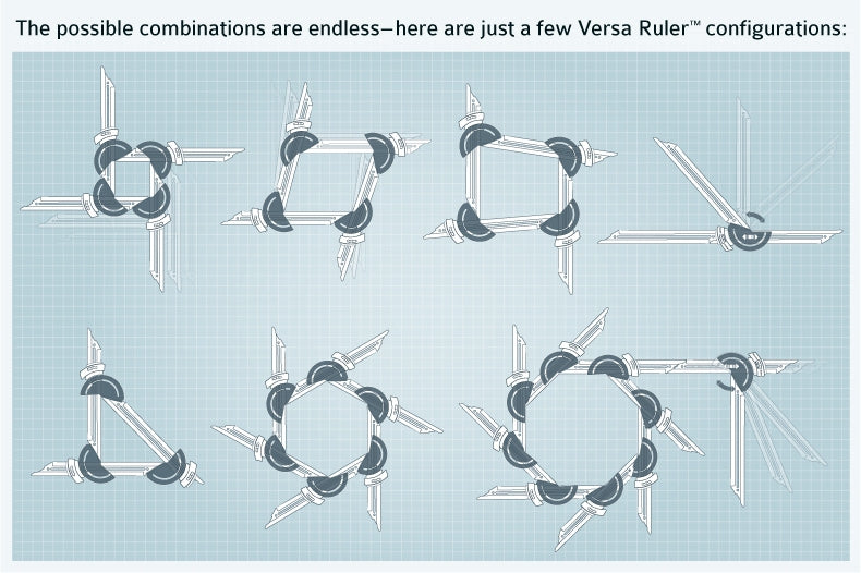 Cvsa Ruler Versa Ruler - Interconnectable, Shape-ruling system – Koala Tools