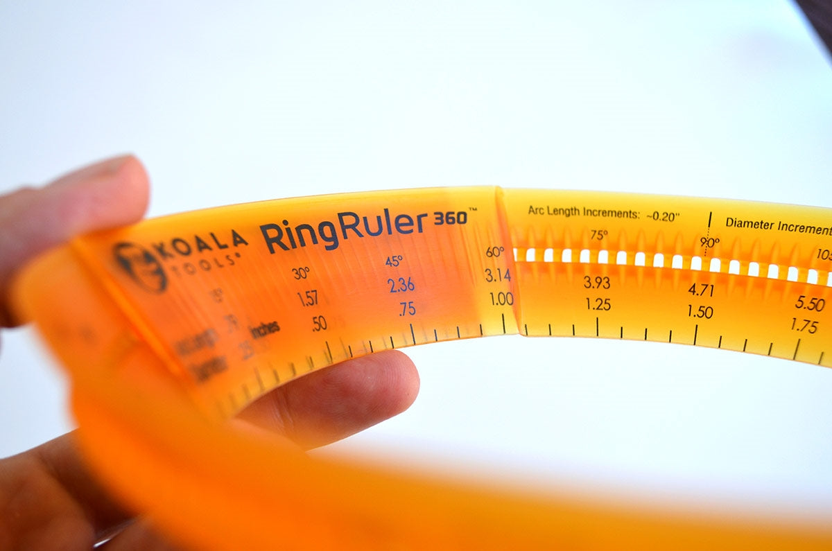 Koala Tools | Ring Ruler 360 - Circle Stencil & Templates Tool | 3- 6  Adjustable Diameter - Geometric Tool for Drawing Circles
