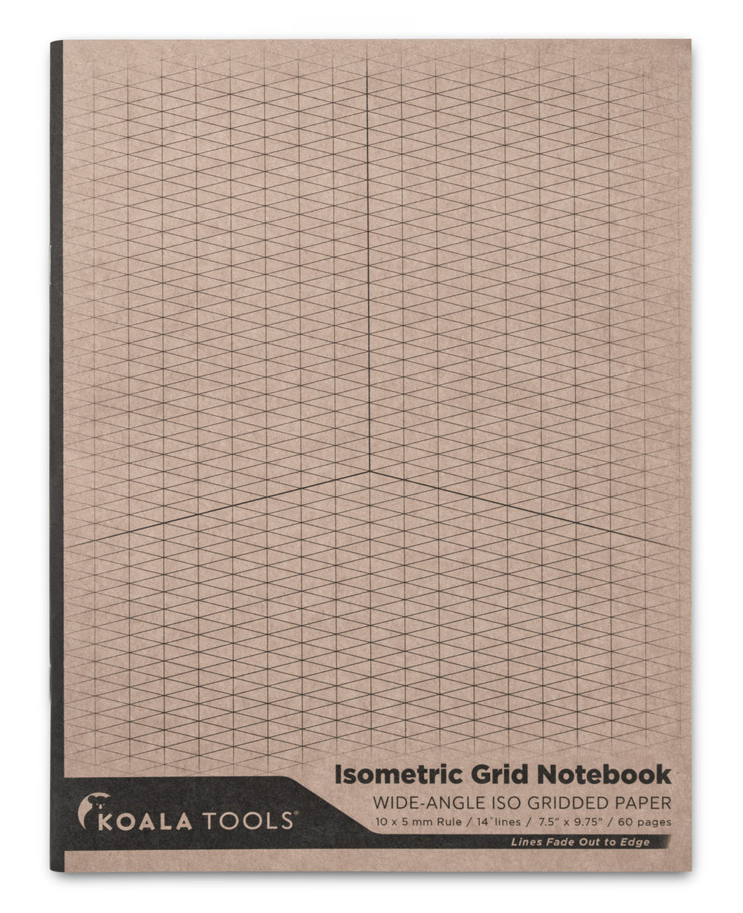 Wide-Angle Isometric Grid Sketchbook