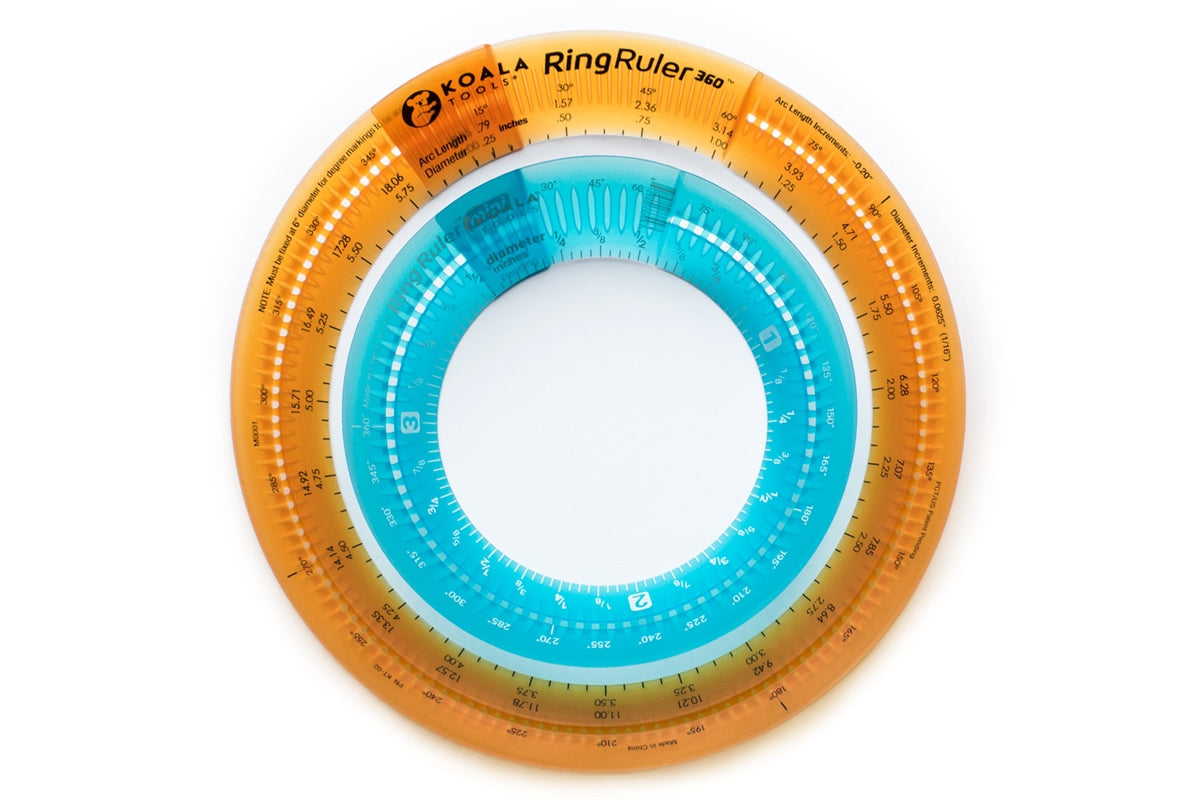 Ring Ruler Mini - Adjustable Size Circular Ruler and Stencil Template ...