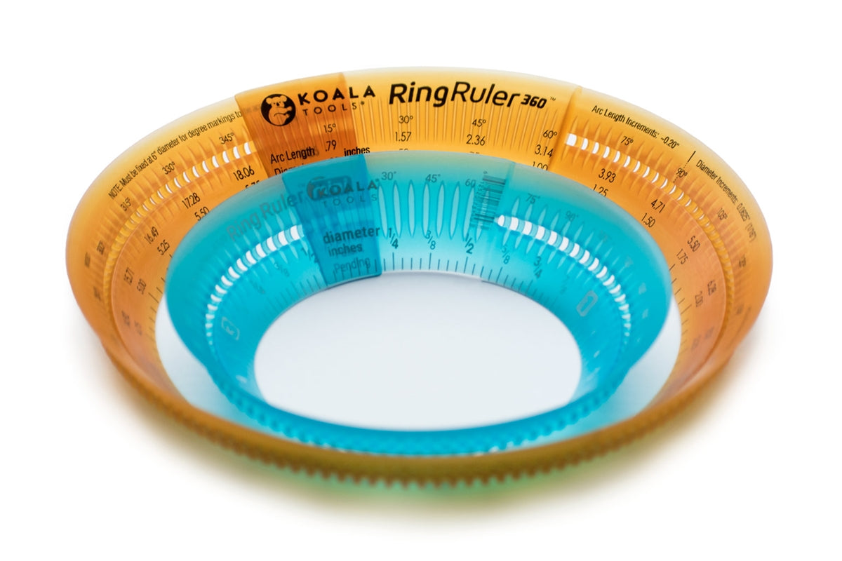 Ring Ruler Mini - Adjustable Size Circular Ruler and Stencil Template  (1-3.5 Diameter) – Koala Tools