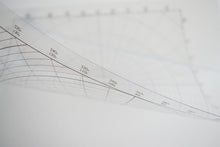 Load image into Gallery viewer, Circular (Polar Coordinates) Grid Transparency Sheet
