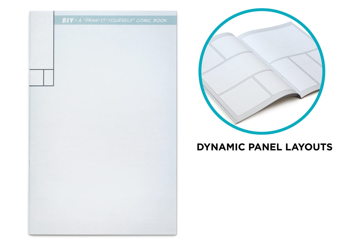 Blank Comic Book (Actual Size) with Dynamic Panel Layout | Fits in ...