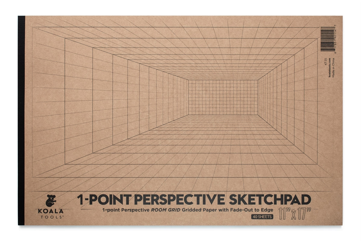 One Point Perspective Grid Template