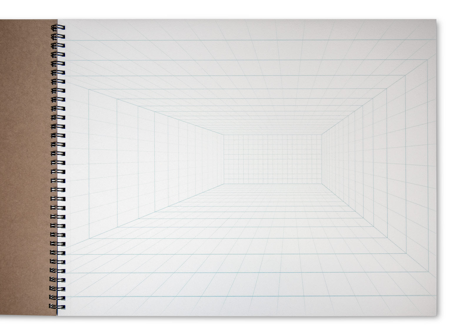 Koala Tools - 40-Sheet Sketch Pad for 2-Point Perspective Drawing, Spiral Bound