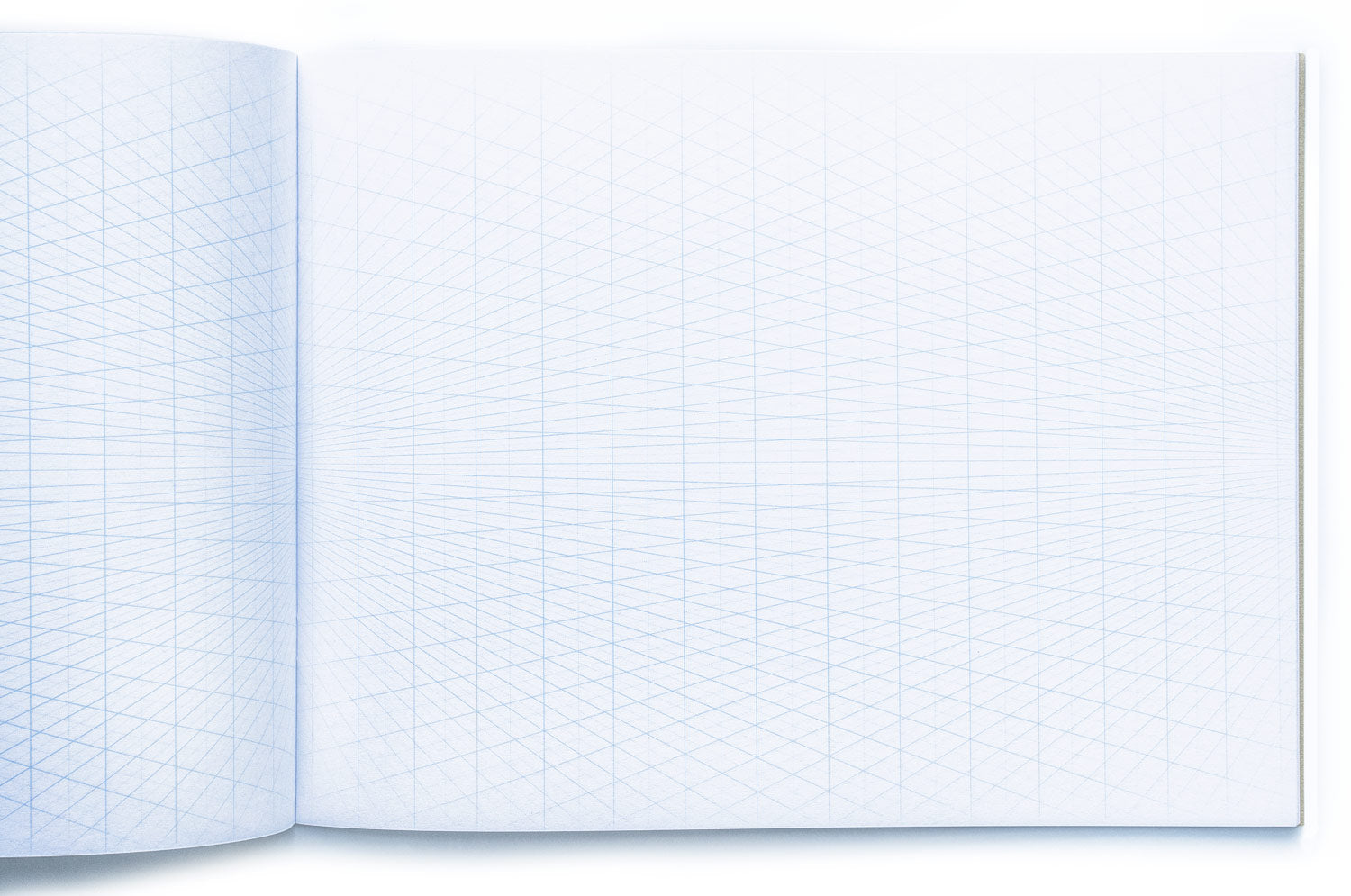 2-point Perspective 3D Grid Sketchbook