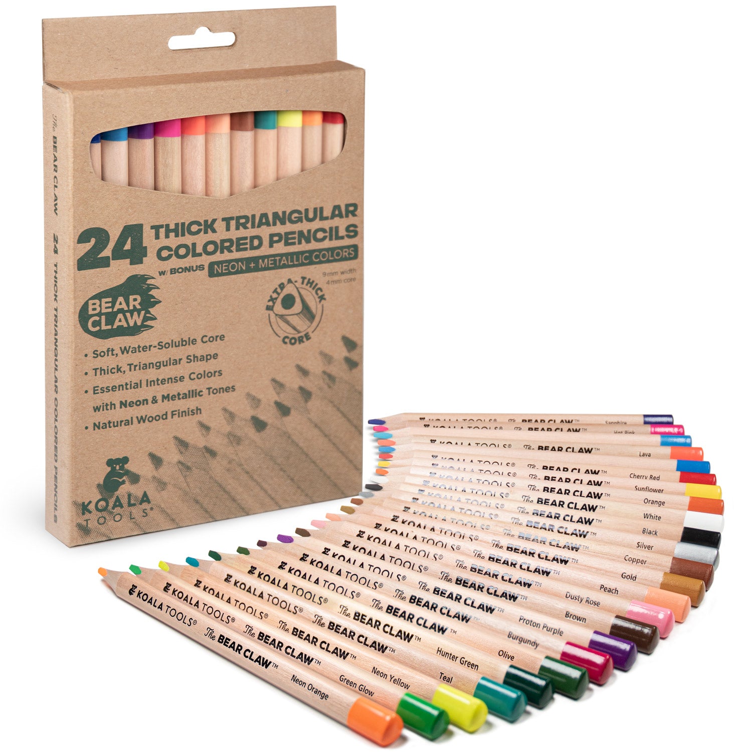 Triangular Colored Pencils: box of 12